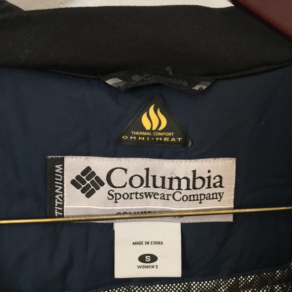 Columbia 700 Thermal Comfort Omni Heated Winter Jacket Navy-Blue Women Size S - Picture 13 of 15